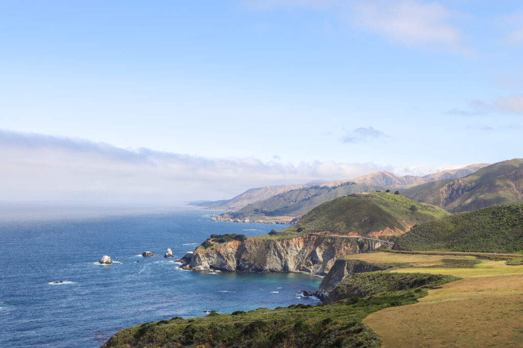 Big Sur Coastline overlooking Bixby Canyon Bridge